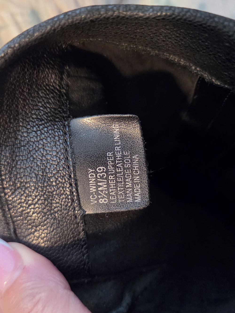 Vince Camuto Black Leather Combat Boots with Silver Buckles - Picture 4 of 4